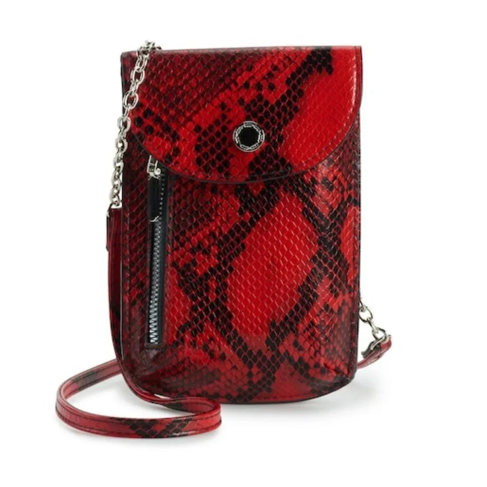 Apt. 9 Mar Crossbody Wallet - Red Snake